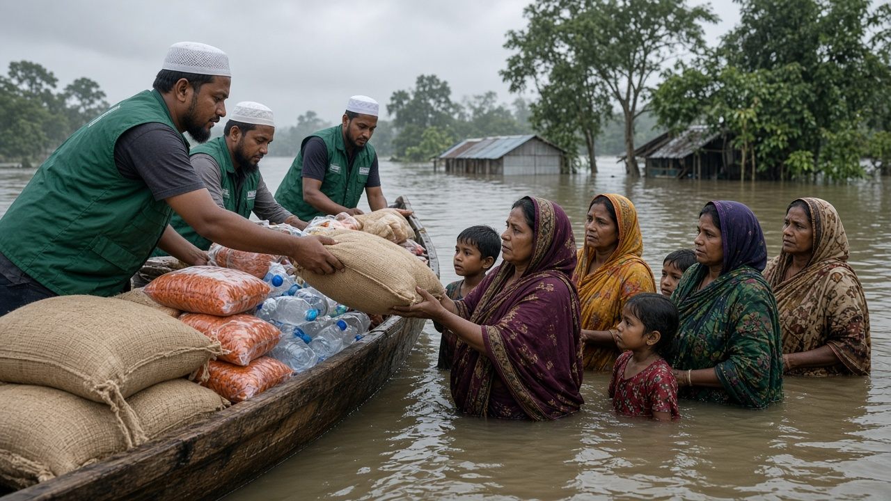Flood relief distribution